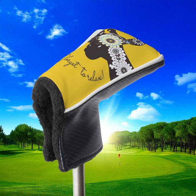 Funda Para Palo De Golf Relax - Yellow Funky Funny Giraffe (Subido por el creador)