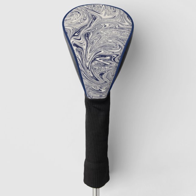 Funda Para Palo De Golf Remolque azul y blanco (Anverso)