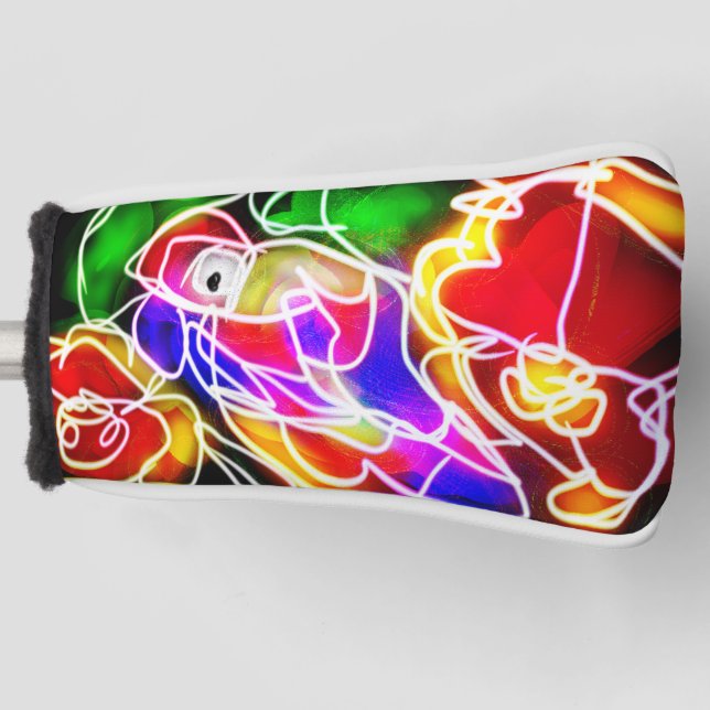 Funda Para Palo De Golf Resplandor de la isla del loro (Anverso)