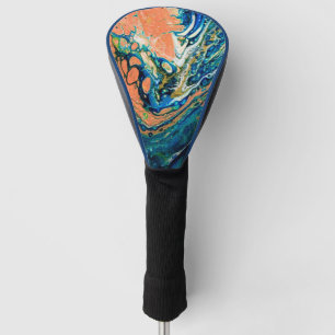 Funda Para Palo De Golf Resumen de Coral N Blue Southwestern Beach