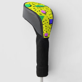 Funda Para Palo De Golf Resumen de estilo memphis de los años 80 retro sin