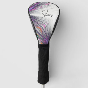 Funda Para Palo De Golf Resumen de mariposas púrpuras