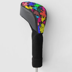 Funda Para Palo De Golf Resumen de un torbellino colorido /