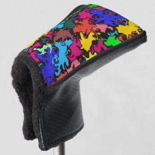 Funda Para Palo De Golf Resumen de un torbellino colorido /