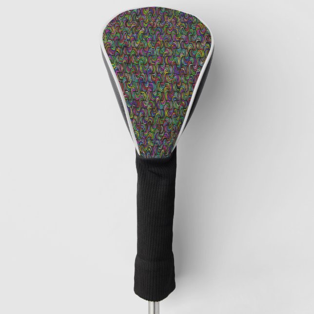 Funda Para Palo De Golf Resumen geométrico arte mosaico (Anverso)