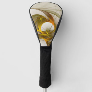 Funda Para Palo De Golf Resumen moderno Colores Metalizado preciosos fract