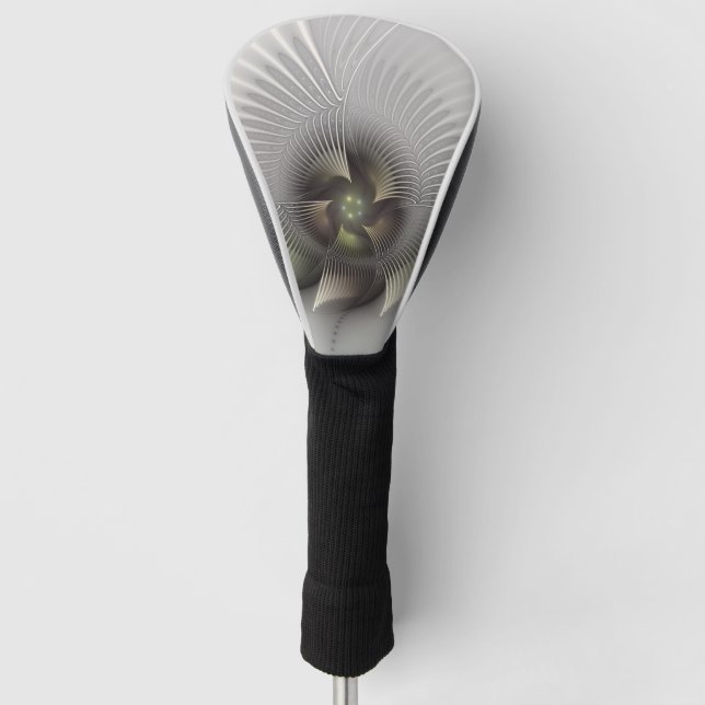 Funda Para Palo De Golf Resumen moderno Forma 3D Arte Fractal (Anverso)
