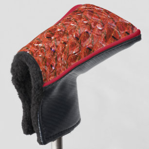 Funda Para Palo De Golf Resumen rojo claro con manchas y estilo torcido