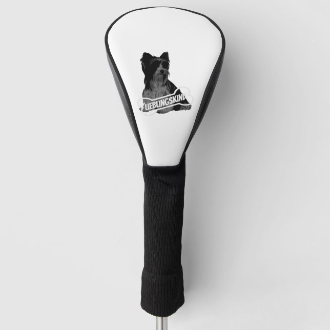 Funda Para Palo De Golf Retrato de Biewer Terrier, divertido dicho clásico (Anverso)