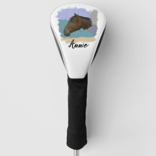 Funda Para Palo De Golf Retrato de caballo de "Annie" Personalice su