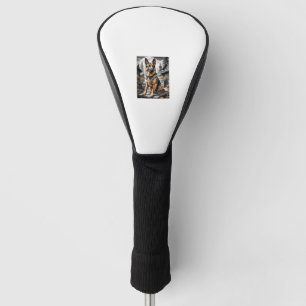Funda Para Palo De Golf Retrato de cabeza de perro pastor alemán Perro Mas
