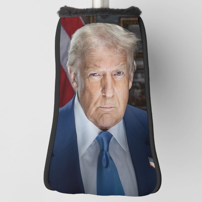 Funda Para Palo De Golf Retrato de Donald Trump, presidente de Estados Uni (Girar 90)