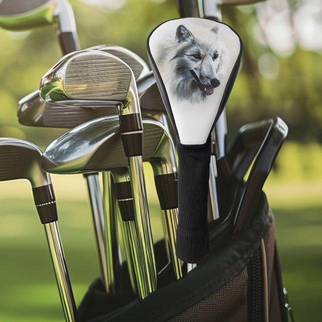 Funda Para Palo De Golf Retrato de lobo blanco (Subido por el creador)