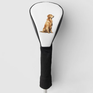 Funda Para Palo De Golf Retrato de perro de Golden Retriever - Illus Masco