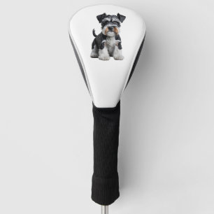 Funda Para Palo De Golf Retrato de picapia Schnauzer en miniatura de alta 