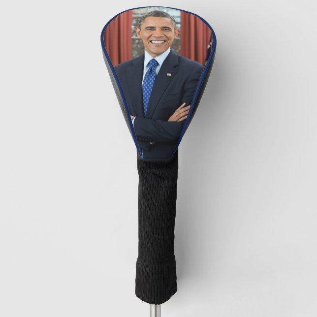 Funda Para Palo De Golf Retrato del Despacho Oval, Obama Barack Presidente (Anverso)