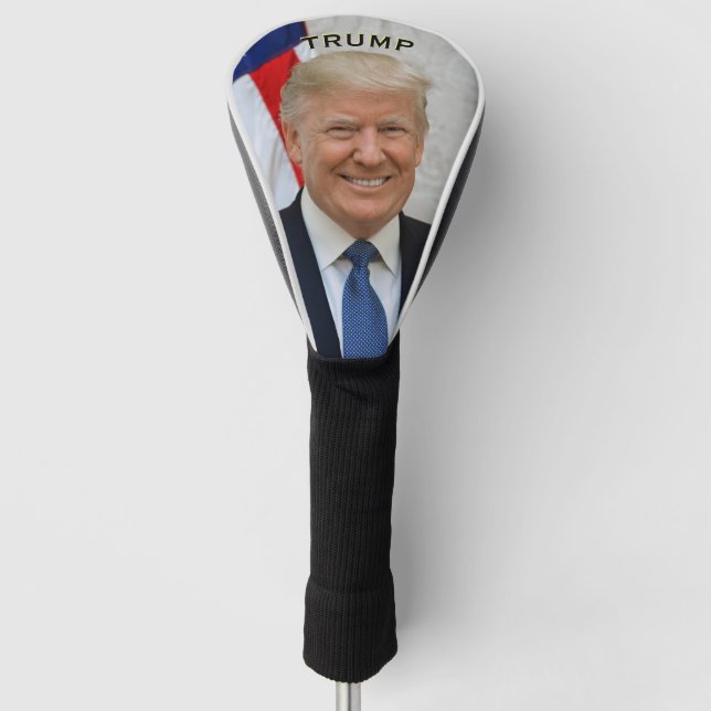 Funda Para Palo De Golf Retrato del presidente Trump 🇺 🇸 sonriente 😁 (Anverso)