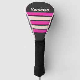 Funda Para Palo De Golf Retro Bubblegum Across Striping with Name