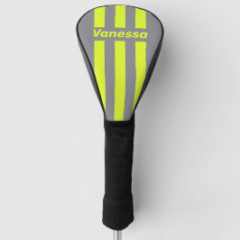 Funda Para Palo De Golf Retro HI VIS Tres Franjas con Nombre