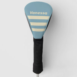 Funda Para Palo De Golf Retro Ocean Tres Franjas con Nombre