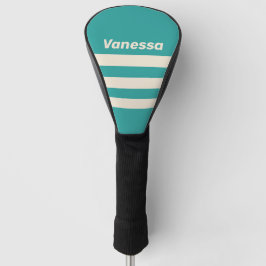 Funda Para Palo De Golf Retro Sea Breeze Three Across Striping with Name