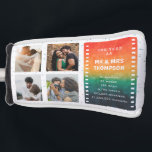 Funda Para Palo De Golf Retro Sunset 4 Photo Mr and Mrs 1st  Anniversary<br><div class="desc">Are you looking for golf anniversary gifts for him, wedding anniversary golf head cover? Look at our Retro Sunset 4 Photo Mr and Mrs 1st Anniversary Golf Head Cover! Whether you're marking an important wedding anniversary milestone in your relationship or want to express gratitude for everything, this first year anniversary...</div>