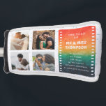 Funda Para Palo De Golf Retro Sunset 4 Photo Mr and Mrs 1st  Anniversary<br><div class="desc">Are you looking for golf anniversary gifts for him, wedding anniversary golf head cover? Look at our Retro Sunset 4 Photo Mr and Mrs 1st Anniversary Golf Head Cover! Whether you're marking an important wedding anniversary milestone in your relationship or want to express gratitude for everything, this first year anniversary...</div>