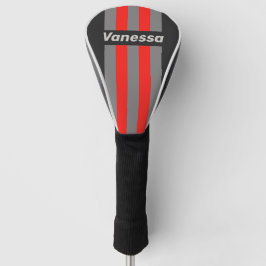 Funda Para Palo De Golf Retro Tormenta Cielo Rayas de Alfiler con Nombre
