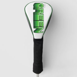 Funda Para Palo De Golf Retro Verde Retro Moderna Reutilización Reciclaje 