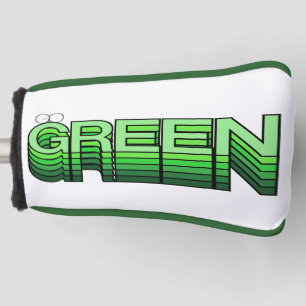 Funda Para Palo De Golf Retro Verde Retro Moderna Reutilización Reciclaje
