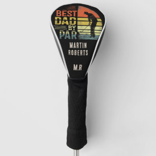 Funda Para Palo De Golf Retro Vintage 'Mejor Papá por Par' Monograma