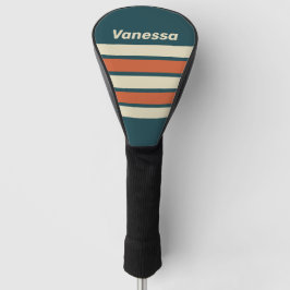 Funda Para Palo De Golf Retro Wave Across Striping with Name