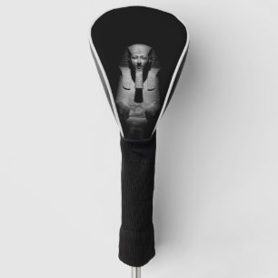 Funda Para Palo De Golf Rey del faraón blanco y negro