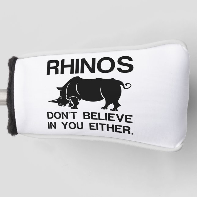 Funda Para Palo De Golf Rhinos Dont Believe (Anverso)