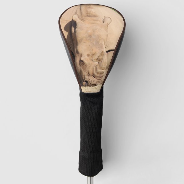 Funda Para Palo De Golf Rinoceronte blanco (Anverso)