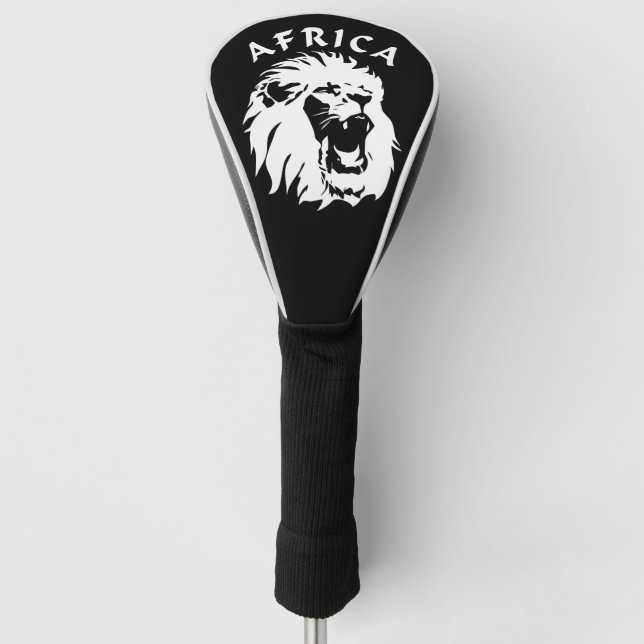 Funda Para Palo De Golf Roaring Lion Face | África (Anverso)