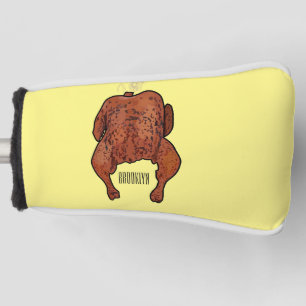 Funda Para Palo De Golf Roast chicken cartoon illustration 