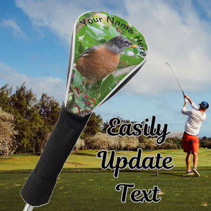 Funda Para Palo De Golf Robin estadounidense personalizado
