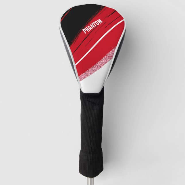 Funda Para Palo De Golf Rojo y blanco (Anverso)