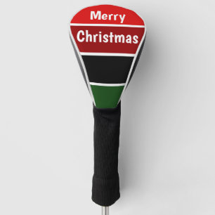Funda Para Palo De Golf Rojo y verde Feliz Navidad