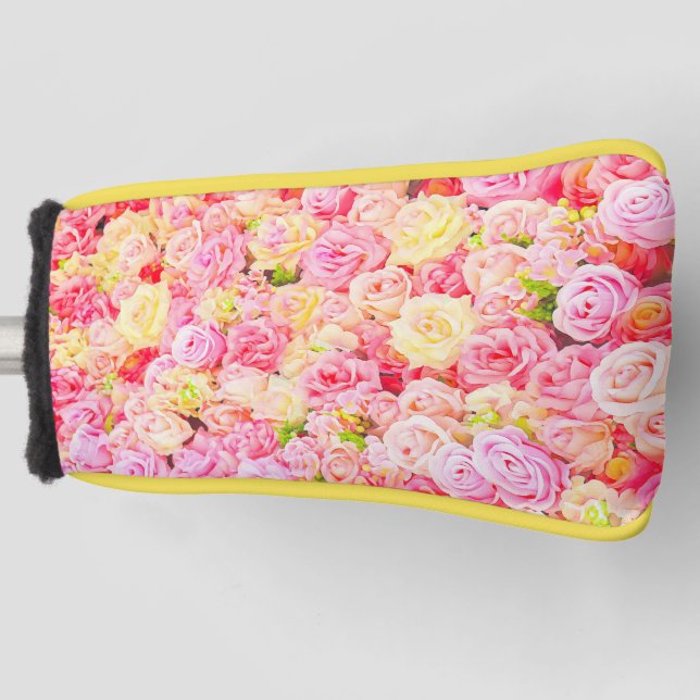 Funda Para Palo De Golf Rosa (Anverso)
