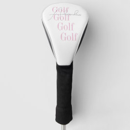 Funda Para Palo De Golf Rosa de las mujeres personalizadas