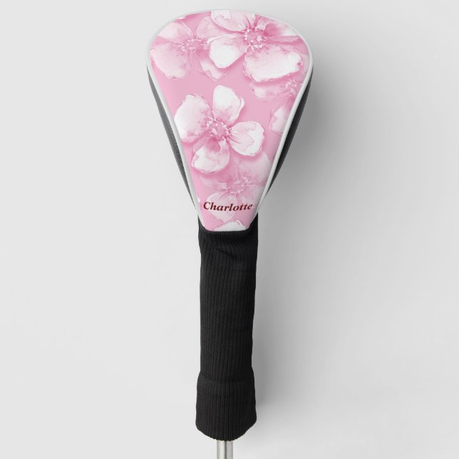 Funda Para Palo De Golf Rosa personalizado    (Anverso)