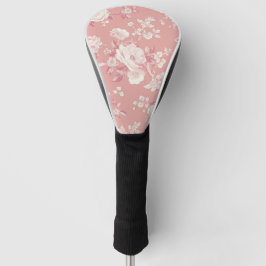 Funda Para Palo De Golf Rosa Rubor Rosa Antigua Toile Patrón Floral
