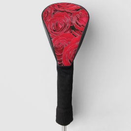 Funda Para Palo De Golf Roses Rojos Románticos Flores Florales Tapa de Cab