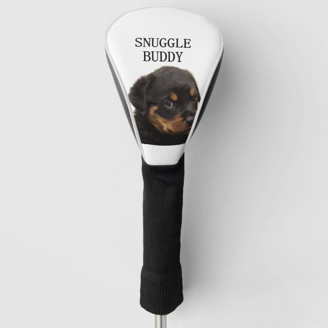 Funda Para Palo De Golf rottweiler snuggle amigo cachorro (Anverso)