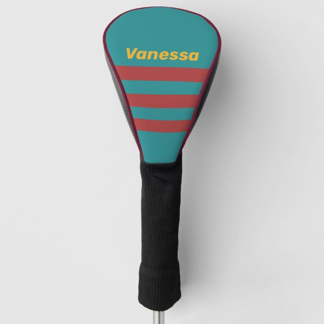 Funda Para Palo De Golf Ruby Reef Across Striping with Name (Anverso)