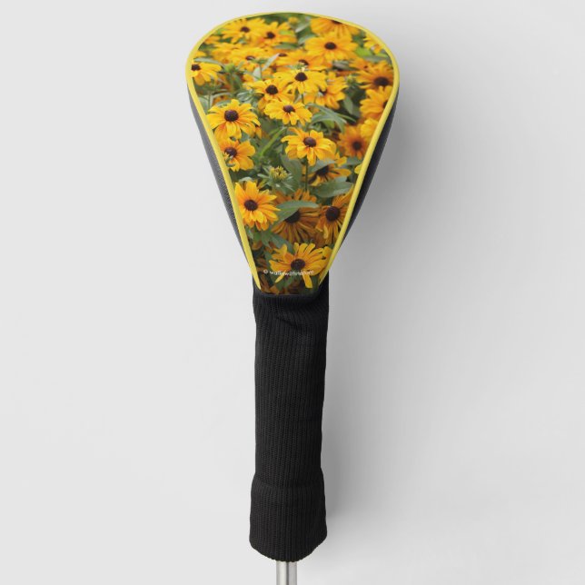 Funda Para Palo De Golf Rudbeckias / Una cama de Susans de ojos negros (Anverso)