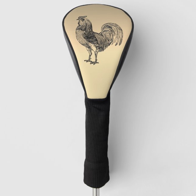Funda Para Palo De Golf Rústico Rooster (Anverso)