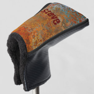 Funda Para Palo De Golf Rusty, Verdigris, Grunge Steampunk Personalizado